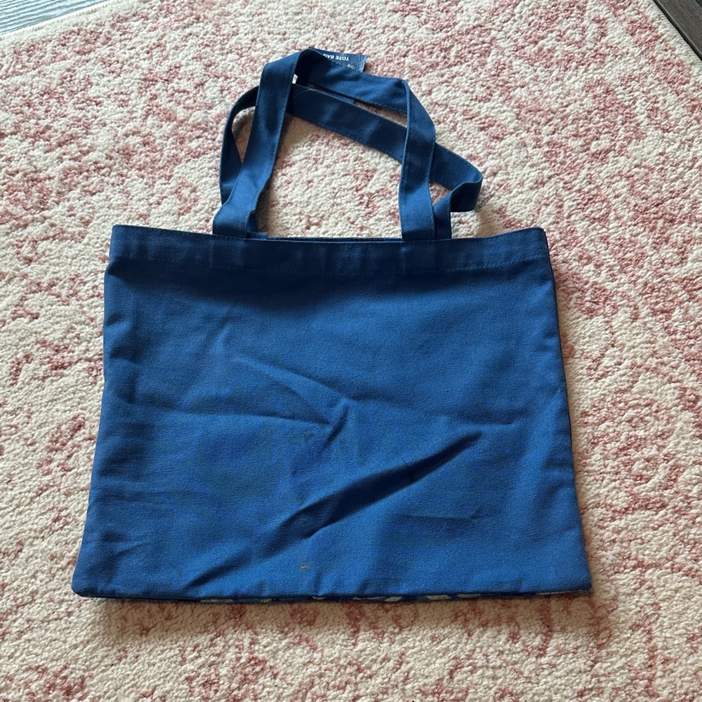 Stylish Blue Canvas Tote - suzanne valadon - Picture 2 of 2